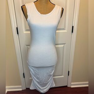 Beyond Yoga Soft Cotton Light Blue Rouched Sides dress size small